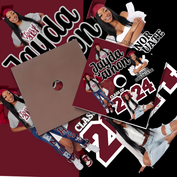 Graduation cap topper