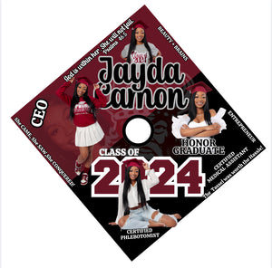 Graduation cap topper