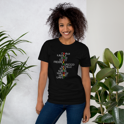 Black history names t-shirt (Unisex)