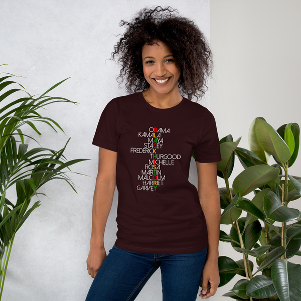 Black history names t-shirt (Unisex)
